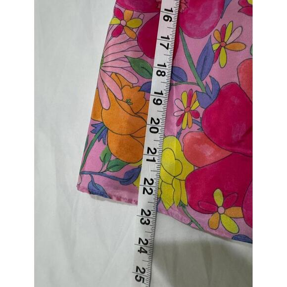 {SOLD} LoveShackFancy “Fabienne” Floral Taffeta Ruffle Satin Mini Dress- Size 6 - Picture 9 of 9